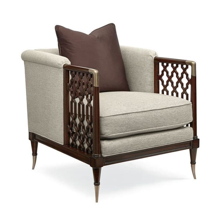 Modern Transitional Lattice Accent Sofa Set — Sofa Sets